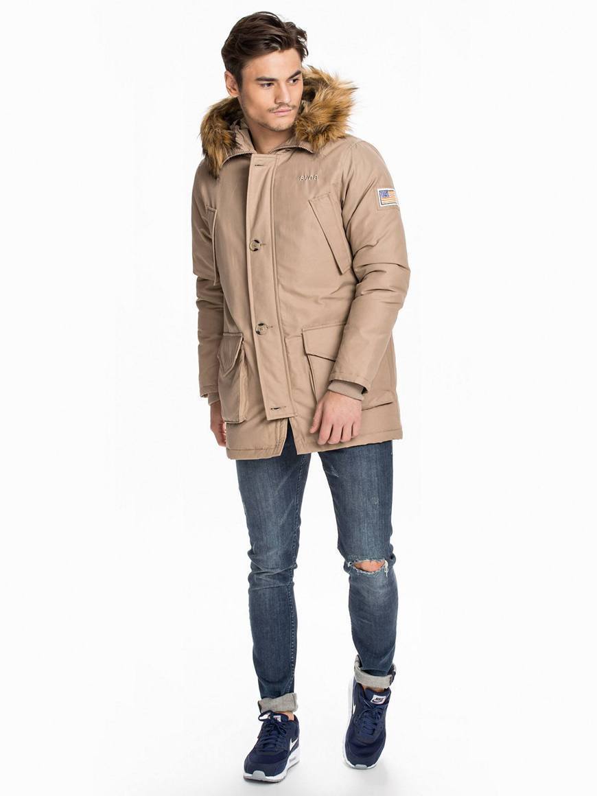 Jersey padded jacket