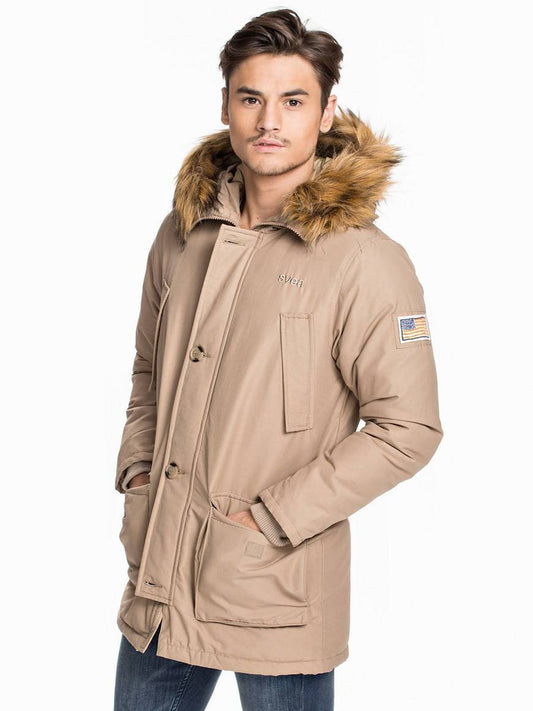 Jersey padded jacket
